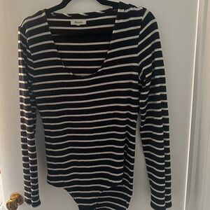 Madewell stripe body suit